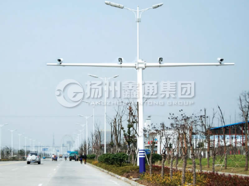 DJG-004，電子警察桿，T型八棱電警桿