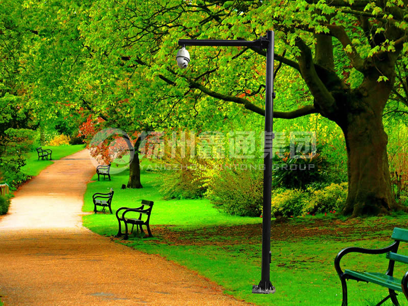 DJG-026，電子監(jiān)控桿，公園監(jiān)控桿