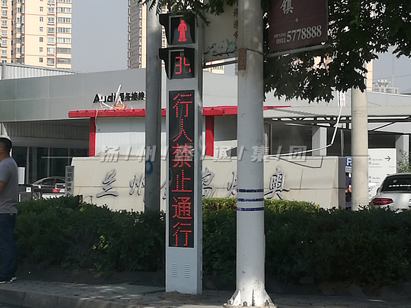 YTH302-8L-RX，一體化帶屏人行燈